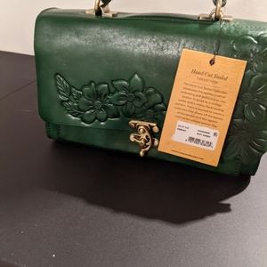 Green patricia nash handbag